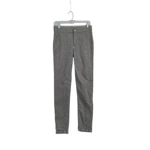 Free‎ People Women's Skinny Stretch Hickory Striped Pants Size 27 Gray/White